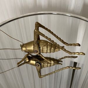 Vintage 70’s Brass Grasshopper Figurine Paper weight